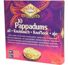 Pappadum With Garlic 100gr