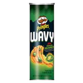 Pringles  Wavy Fire Roasted Jalapeño