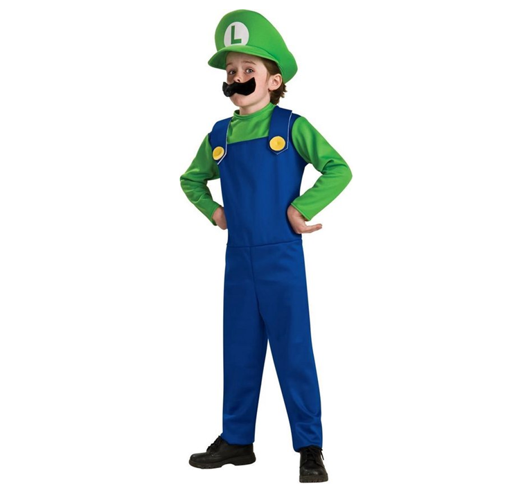 Mario Bros Luigi Kostuum | Super Mario Kinderkostuum