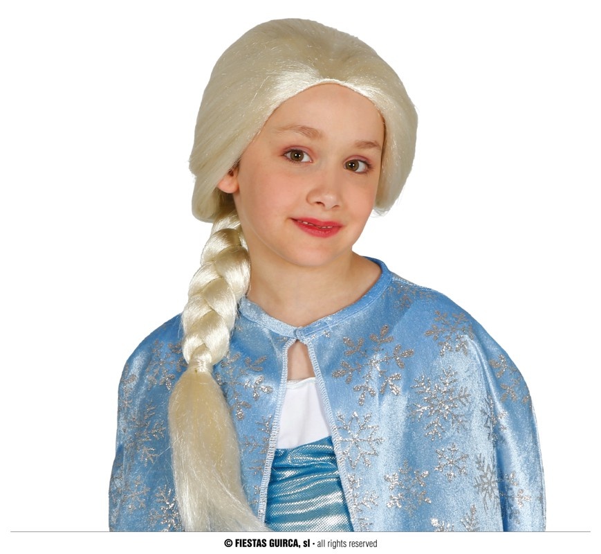 Frozen Elsa Pruik | Blond met vlecht