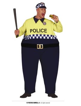 Big Politieagent Funny Kostuum
