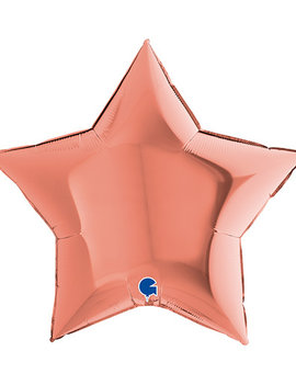 Folieballon Star/ Ster | 18inch Rosé Metallic