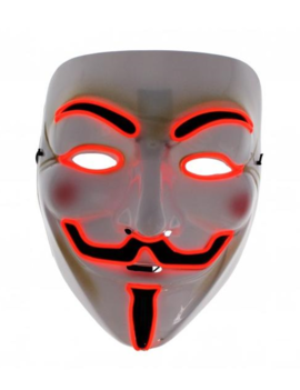 Vendetta Masker Led |Oranje