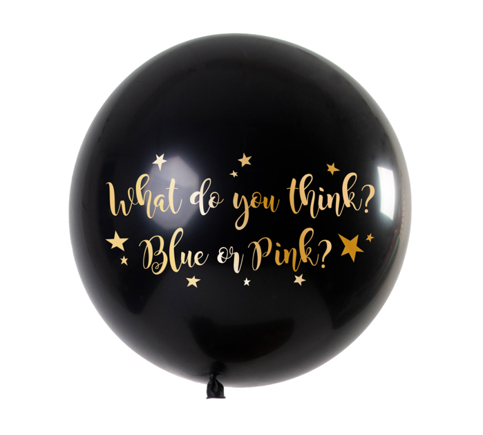 Ballon XXL Gender Reveal Blue | What Do You think