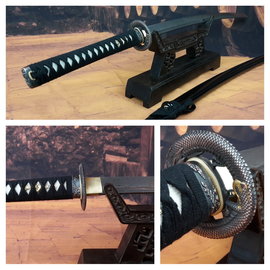 Damast staal Dragon samurai zwaard