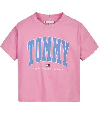 Tommy Hilfiger BOLD VARSITY TEE S/S fresh pink