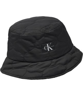 Calvin Klein QUILTED BUCKET HAT BLACK