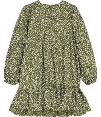 Tommy Hilfiger FLOWER PRINT DRESS GREEN