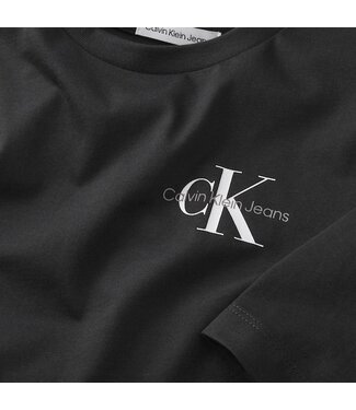 Calvin Klein CHEST MONOGRAM LS T-SHIRT BLACK