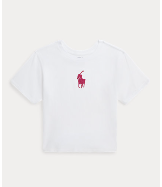 Polo Ralph Lauren SS t-shirt white big pony pink