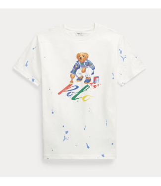 Polo Ralph Lauren SS bear t-shirt white paint