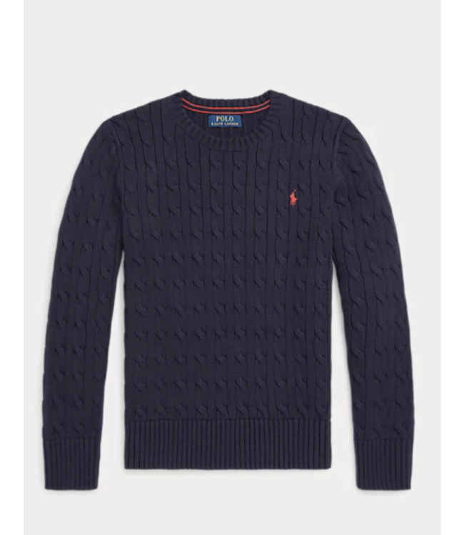 Ralph Lauren Cable crewneck RL navy