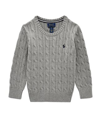 Ralph Lauren LS CABLE CN SWEATER GREY