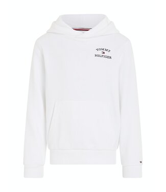 Tommy Hilfiger TH LOGO HOODIE WHITE