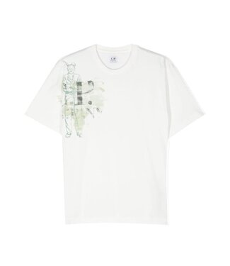 CP Company MAXI T-SHIRT GAUZE WHITE