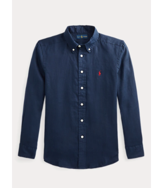 Ralph Lauren Overhemd linnen newport navy