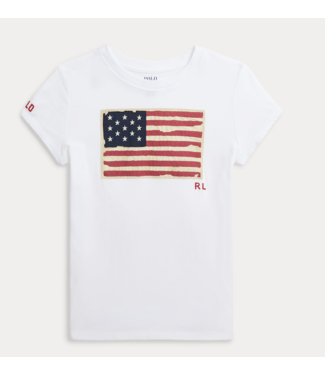 Polo Ralph Lauren SS FLAG T-SHIRT WHITE