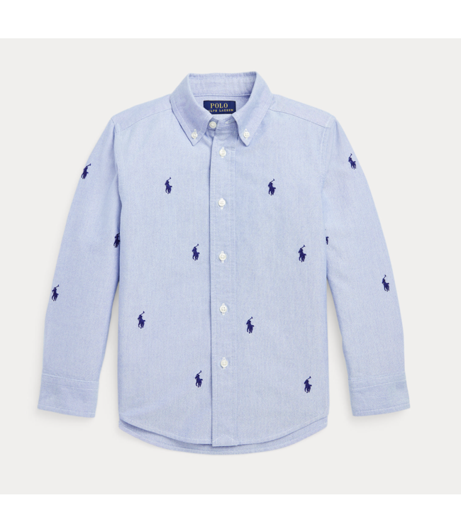 Ralph Lauren SPORT SHIRT BLUE WHITE AOP