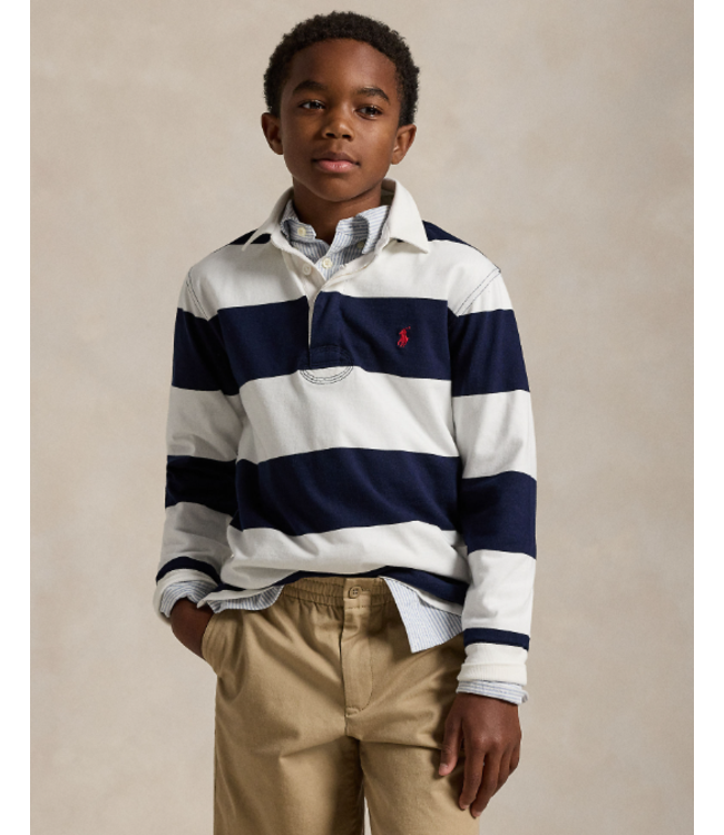Ralph Lauren SHIRTS RUGBY WHITE/CRUISE NAVY