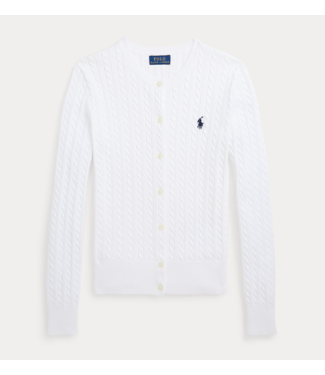 Ralph Lauren MINI CABLE VEST OPTIC WHITE/NAVY