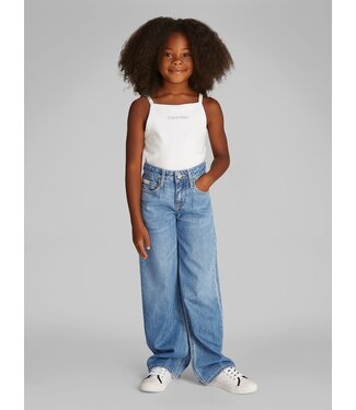 Calvin Klein WIDE LEG RELAXED LW Soft Blue