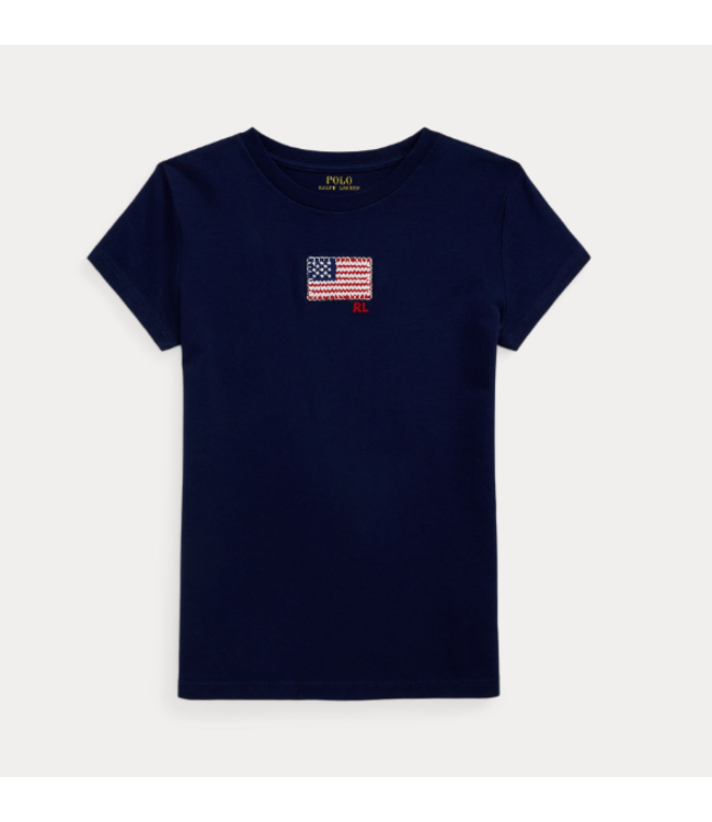 Ralph Lauren T-shirt flag newport navy girl