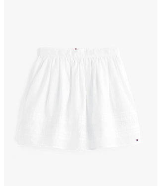 Tommy Hilfiger EMBROIDERED TAPE SKIRT WHITE