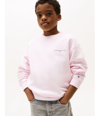 Tommy Hilfiger MINI CORP C-NECK SWEATER PINK
