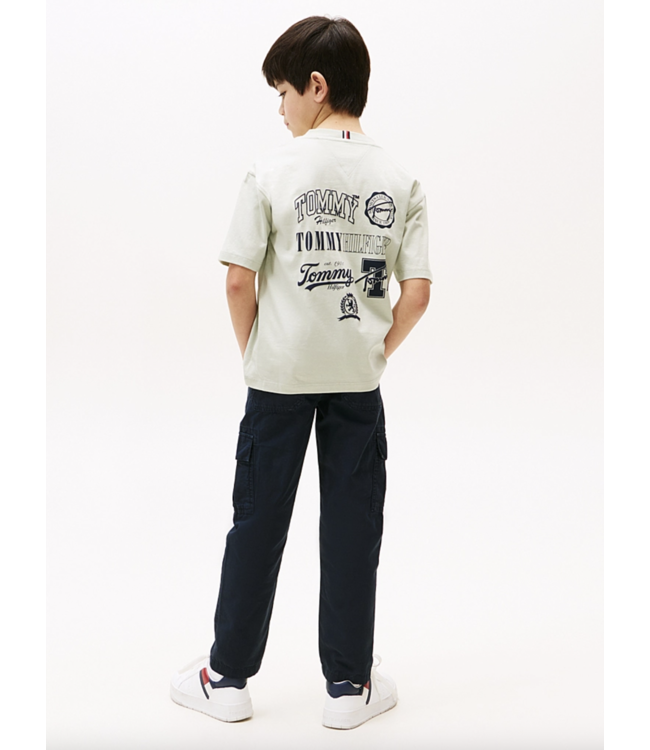 Tommy Hilfiger VARSITY GRAPHIC PRINT T-SHIRT MISTY SAGE