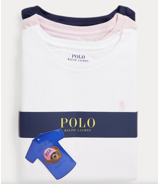 Ralph Lauren GIRLS GIFT BOX SET TEE WHITE PINK NAVY