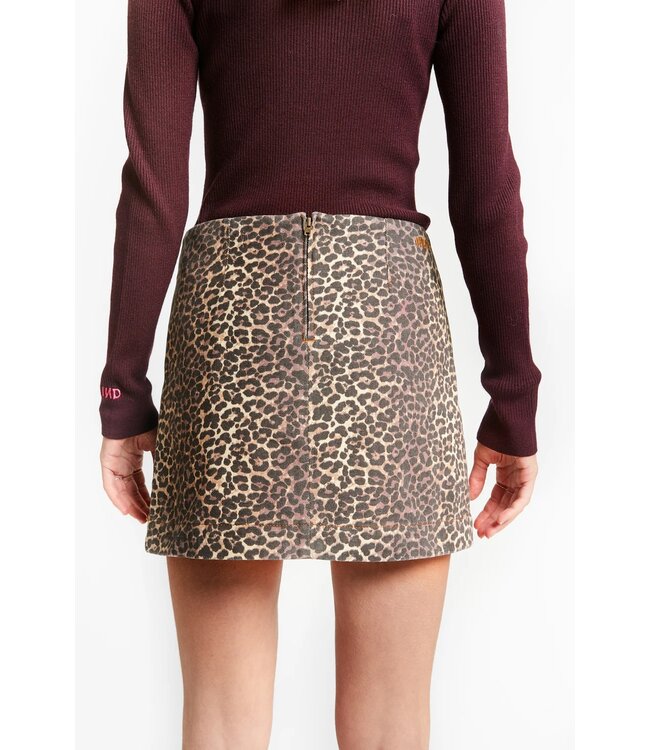 INDEE STRAIGHT-CUT DENIM MINI SKIRT