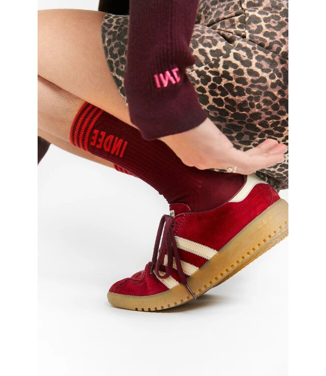 INDEE STRAIGHT-CUT DENIM MINI SKIRT