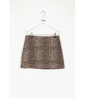 INDEE STRAIGHT-CUT DENIM MINI SKIRT