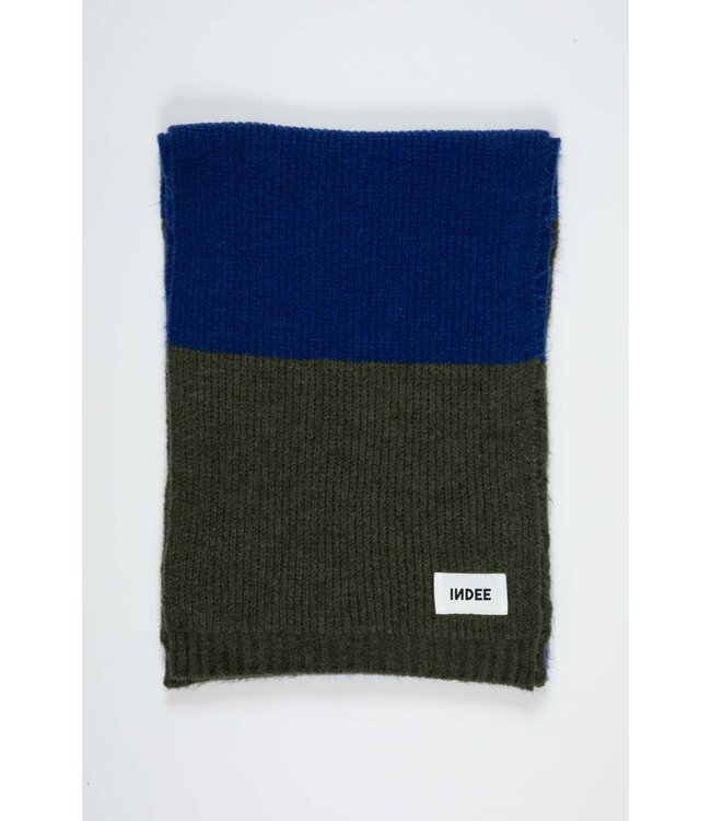 INDEE STRIPED SCARF KAKI