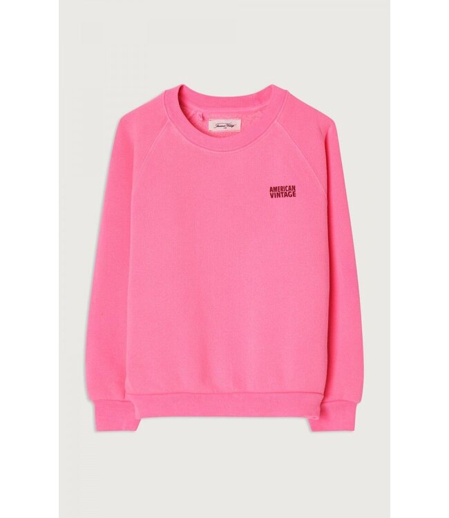 American Vintage SWEATER ROSE FLUO