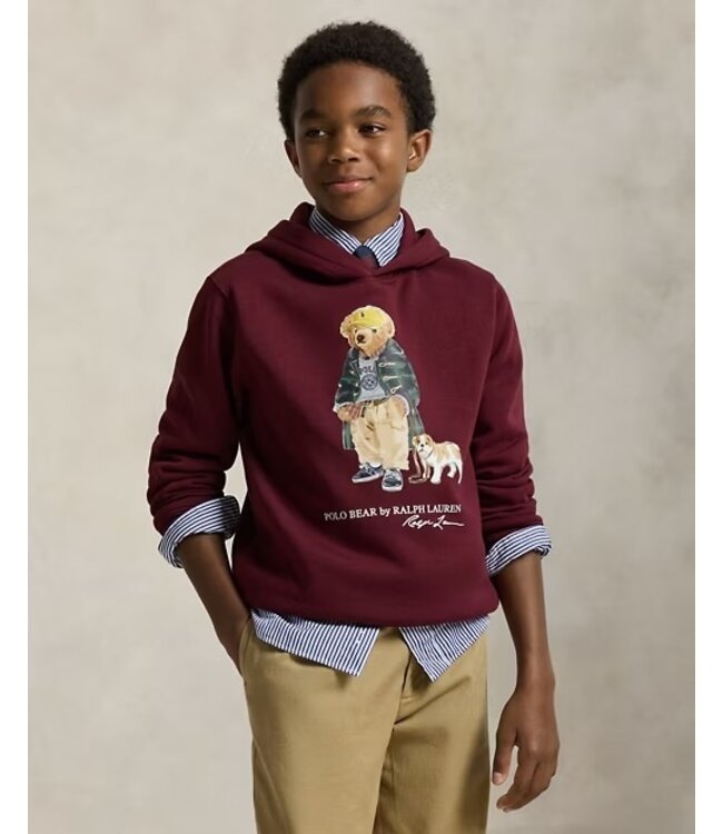Ralph Lauren SWEATER FA25 BEAR CLASSIC WINE