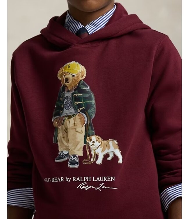 Ralph Lauren SWEATER FA25 BEAR CLASSIC WINE