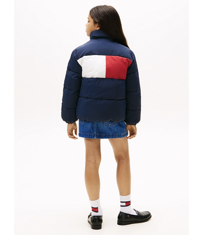 Tommy Hilfiger FLAG PUFFER JACKET Dark Night Navy