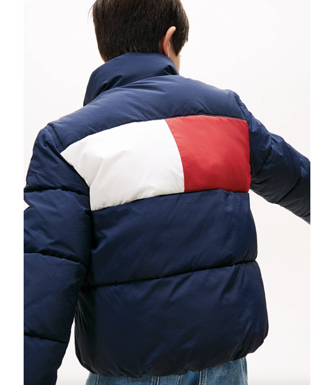 Tommy Hilfiger FLAG PUFFER JACKET Dark Night Navy