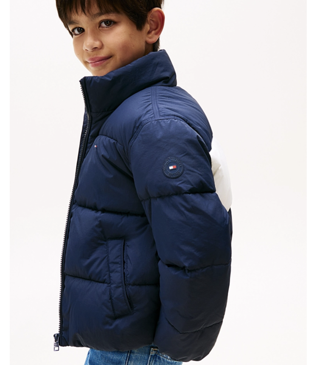 Tommy Hilfiger FLAG PUFFER JACKET Dark Night Navy