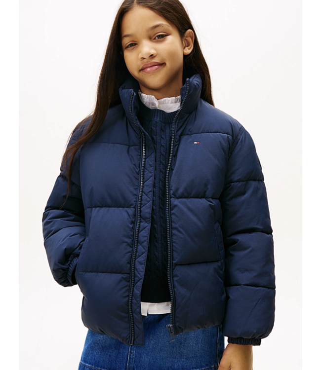 Tommy Hilfiger FLAG PUFFER JACKET Dark Night Navy