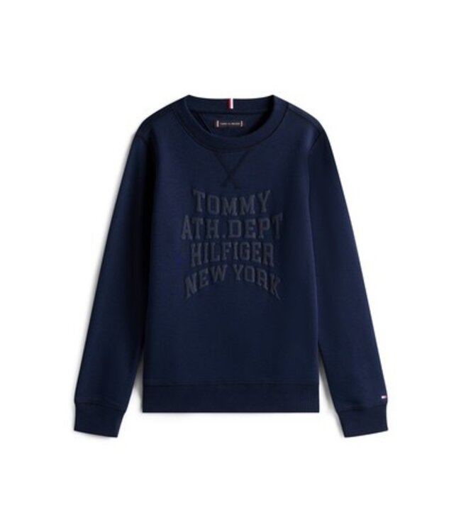 Tommy Hilfiger ATHLETIC VARSITY SWEATER Dark Night Navy
