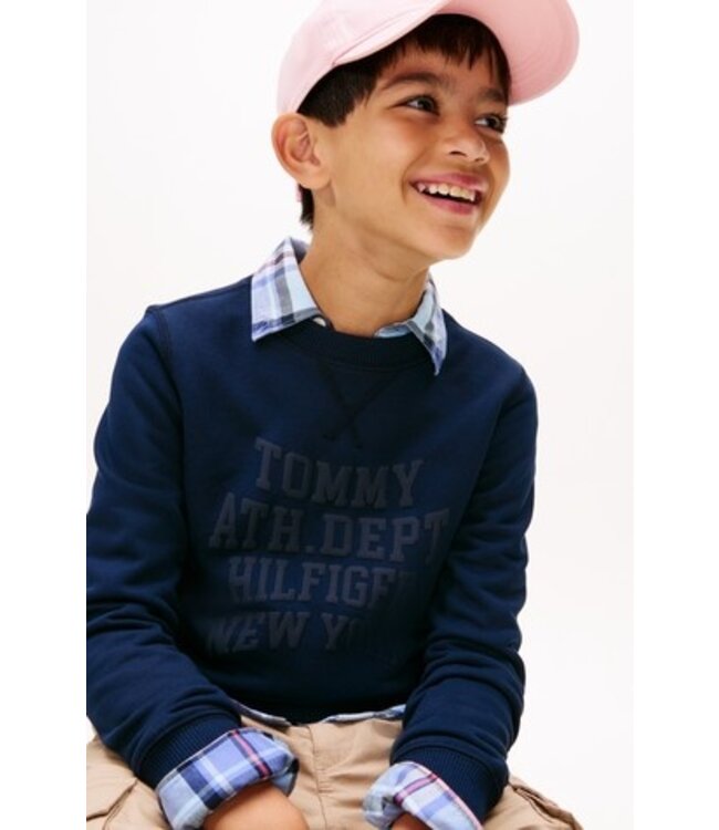 Tommy Hilfiger ATHLETIC VARSITY SWEATER Dark Night Navy