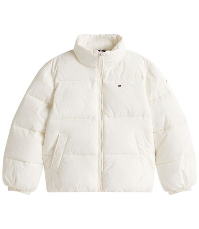 Tommy Hilfiger FLAG PUFFER JACKET Ivory Silk