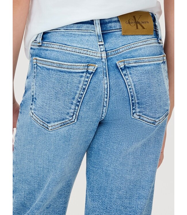 Calvin Klein HR WIDE LEG Ocean Blue Stretch