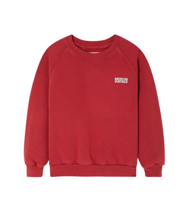 American Vintage SWEATER CERISE VINTAGE