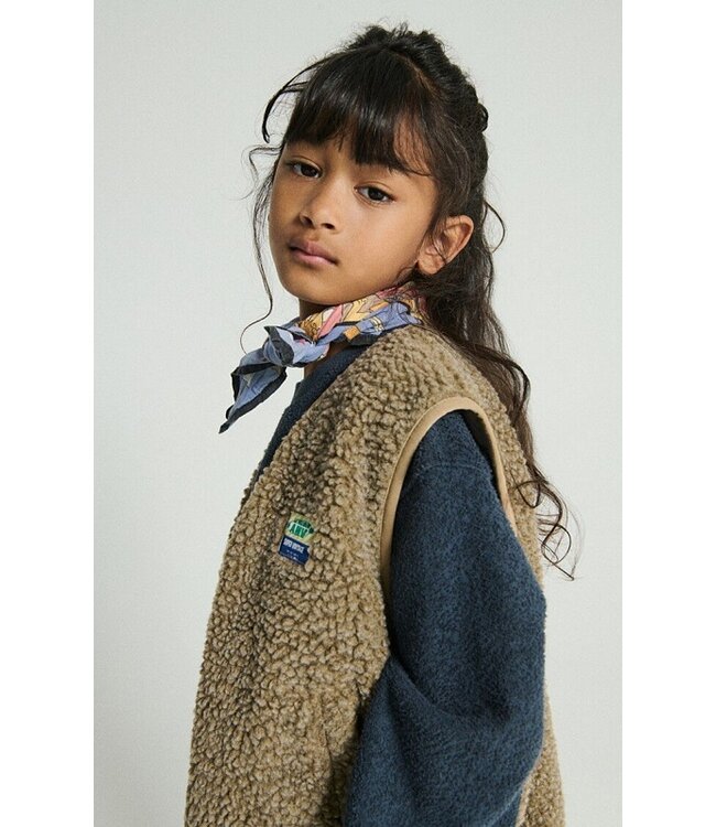 American Vintage TEDDY GILET MUSCADE CHINE