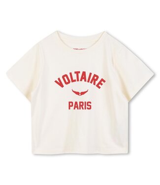 Zadig & Voltaire O-neck t-shirt boxy fit beige