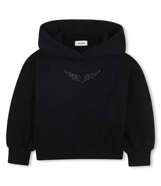 Zadig & Voltaire Drop shoulder hoodie zwart