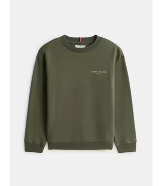 Tommy Hilfiger MINI CORP C-NECK SWEATER Pewter Green